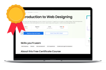 Introduction to Web Design certification google course